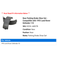 thumbnail image 2 of Rear Parking Brake Shoe Set - Compatible with 1993 Land Rover Defender 110, 2 of 2