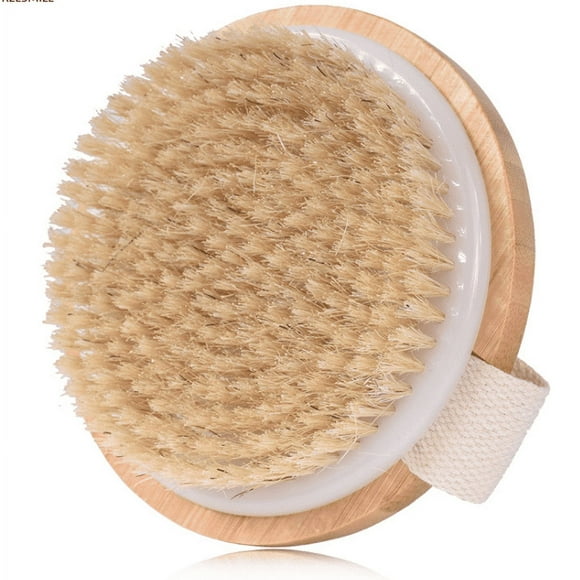 Dry Body Brush, Shower Brush, Wet and Dry Brush, Dry Brush for Cellulite and Lymphatic Vessels, Soft and Hard Hair Body Scrub, Suitable for All Skin Types