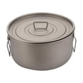 thumbnail image 3 of LOVIVER Outdoor Titanium Pot 1.8L Camping Cooking Set for Hiking Backpacking Camping, 3 of 8