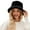 Black, variant on Lroveb Bucket Hats for Women Fuzzy Hat Faux Superficial Knowledge Fluffy Warm Soft Winter Fisherman Cap Furry Sun Hat