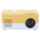 thumbnail image 2 of Mini proyector portátil LED para cine en casa, reproductor multimedia de vídeo, proyector con estante, 100-240V, blanco, amarillo, enchufe del Reino Unido, 2 of 10