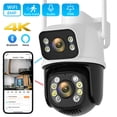 thumbnail image 1 of Cámara iCSee con Wifi para exteriores, lente Dual, pantalla Dual, detección humana por Ia, seguimiento automático, protección de seguridad, vigilancia, 8MP, 4K, camara vigilancia wifi, 1 of 3