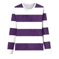 thumbnail image 4 of yueewhu Women Crewneck Long Sleeve Knitted Sweater 2026 Loose Fit Soft Solid Pullover (Purple, M), 4 of 4