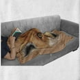 thumbnail image 6 of Fox Soft Flannel Fleece Throw Blanket, Fluffy Face of Forest Fox Young Baby Mammal Predator Canine Vixen, Cozy Plush for Indoor and Outdoor Use, 50" x 70", Pale Brown Orange White, by Ambesonne, 6 of 6