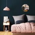 thumbnail image 5 of Round Wall Clock Dramatic Country Printed Decorative & Creative Dual-Purpose Clocks Battery Operated For Home/Office/Classroom/School Clock, 5 of 7