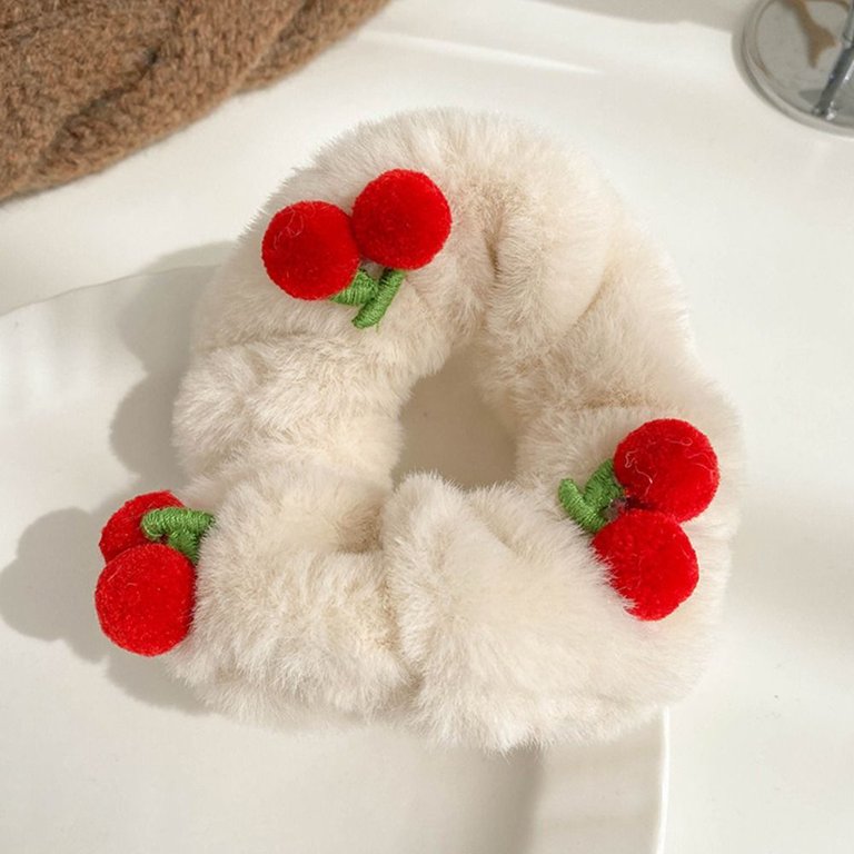 Cute Elastic Hair Ties Headwear Solid Color Meatball Head Hair Bun Hair  Ring Hair Accessories Women Hair Claw Fruit Hair Scrunchies Korean Style  Hair