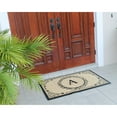 thumbnail image 2 of first impression decorative border monogrammed coir door mat, 2 of 6