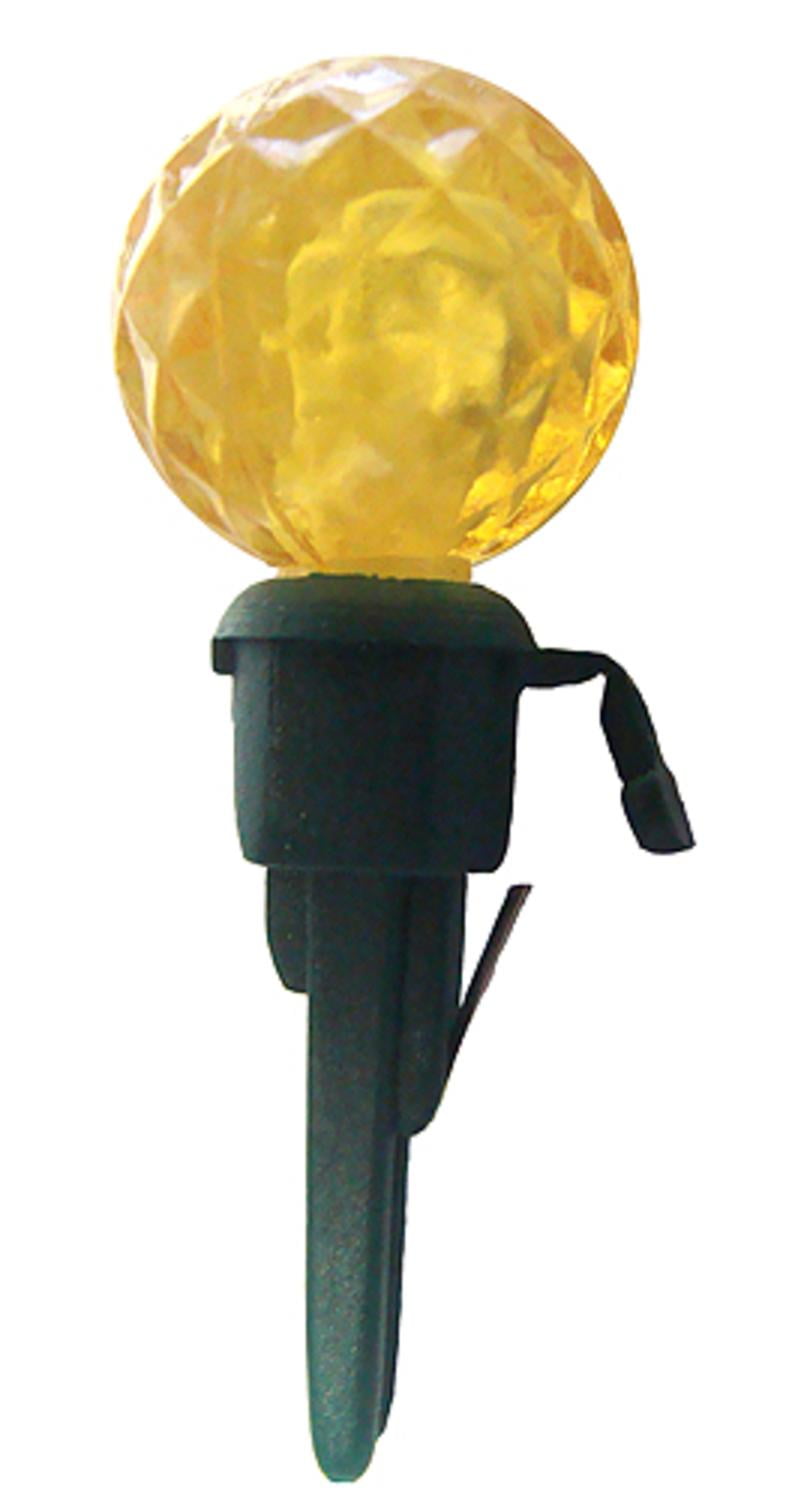 Pack of 12 Yellow LED G12 Berry Replacement Christmas Light Bulbs