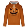 thumbnail image 3 of LEBONYARD Men's Long Sleeve Crew Tee,Henley Sweatshirts for Men Long Sleeve,Men's Printed Long Sleeved Hooded Sweatshirt Hooded Sweatshirts Orange XXXXXL, 3 of 4
