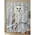 thumbnail image 4 of Fsddascl Winter Owl Shower Curtain Set - 72" x 78" Washable Bathtub Curtain with 12 Hooks, Country Birds Animal Tree Branches Snow Waterproof Fabric Stall Shower Curtains for Bathroom/Bathtub Décor, 4 of 6