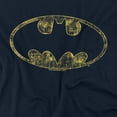 thumbnail image 2 of Batman Tattered Logo Women's T Shirt, Navy, Large, 2 of 6