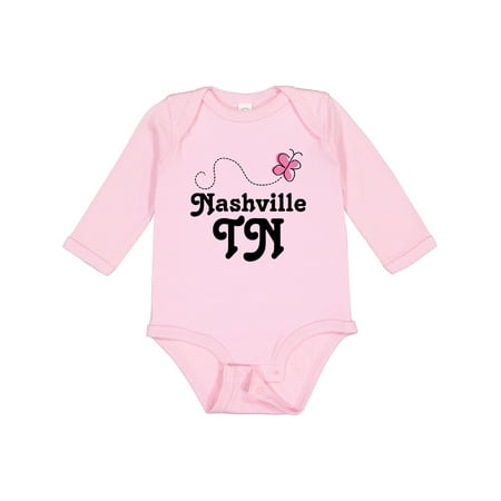 

Inktastic Nashville Girls Long Sleeve Baby Bodysuit