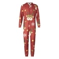 thumbnail image 2 of MIPREWUY Christmas Family Matching Jumpsuit, Long Sleeve Hooded Elk Print Zipper Closure Loungewear, 2 of 10