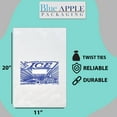 thumbnail image 2 of 5lb Metallocene Ice Bag - 11"x20" & (1000 Bags) 1.5Mil Printed Ice Bag - Heavy-Duty Plastic Ice Bags - Convenient Bulk Pack for Ice Storage and More, 2 of 7
