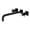 Matte Black, variant on Kingston Brass KS6050DX Concord Two-Handle 3-Hole Wall Mount Roman Tub Faucet in Matte Black