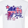 thumbnail image 4 of Inktastic 4th of July Fireworks Stars and American Flag T-Shirt, 4 of 5