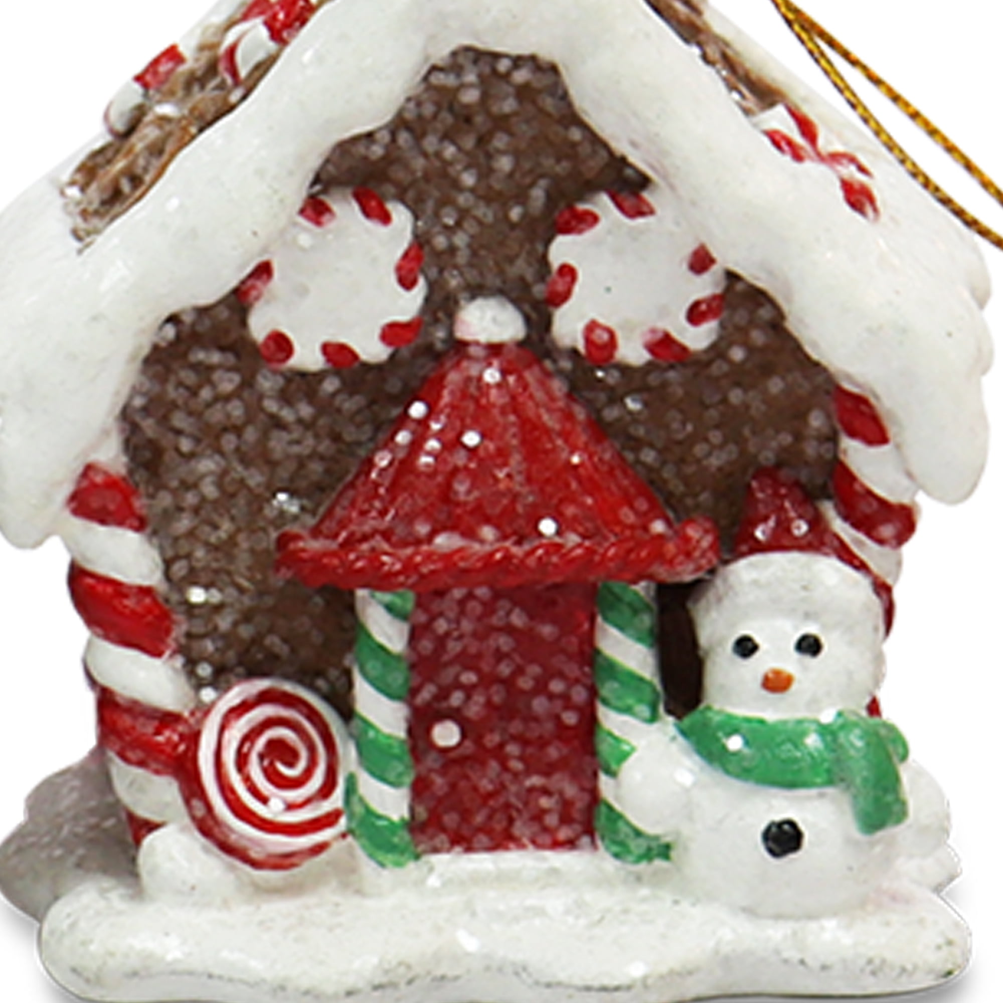 Gingerbread Openstock Oranments with Gingerman, Santa, Snowman, and Tree, by 3''H, by Holiday Time