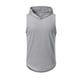thumbnail image 3 of Blusa de Color Sólido de los Hombres, Chaqueta con Capucha sin Mangas para Uso Al Aire Libre Y Informal, Top Atlético de Moda, Chaleco Ligero de Verano, 3 of 5