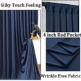 thumbnail image 2 of Cortinas de telón de fondo NSSONBEN, azul marino, 20 x 10 pies, poliéster x4, 2 of 7