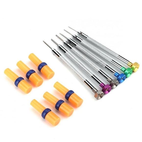 6-Piece Steel Screwdriver Set with Comprehensive Blade Selection Flathead (-0.8 to -1.6) & for Fixing Gadgets