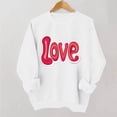 thumbnail image 6 of Valentines Day Pullover Sweatshirts Women Cute Heart Funny Valentine Sweater Tops Casual Long Sleeve Shirts, XL White, 6 of 6
