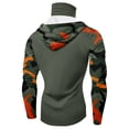 thumbnail image 4 of Domuza Men's Hooded UPF Rash Guard Long Sleeve Quick Dry Lightweight Cooling Sun Protection Fishing Shirt with Face Mask Yellow 3XL, 4 of 4