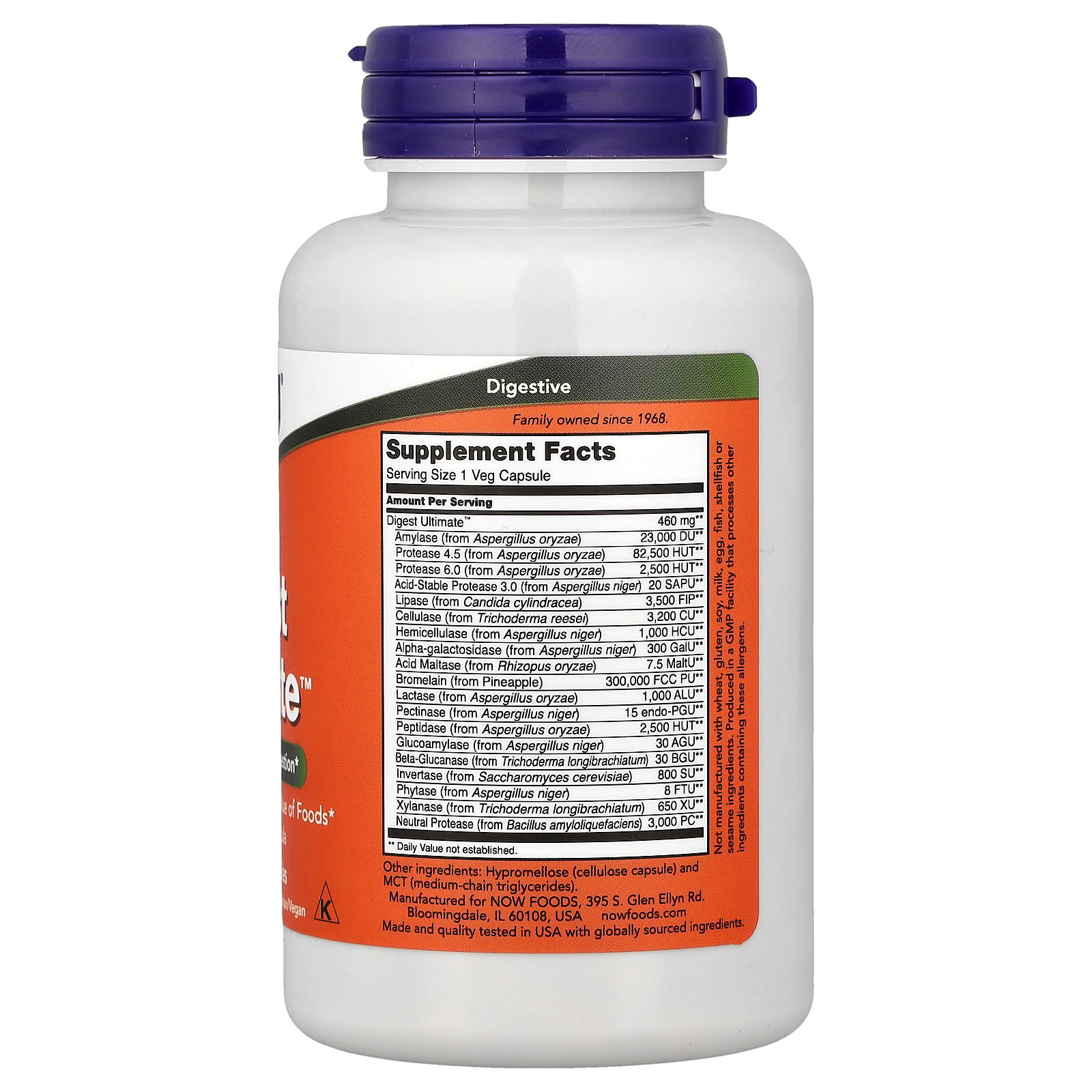 thumbnail image 5 of NOW Foods Digest Ultimate™, 120 Veg Capsules, 5 of 5