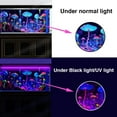 thumbnail image 5 of Blacklight Colorful Mushroom Black Light Aquarium Background UV Background Starry Sky Moonlight Terrarium Background with 10 EVA Double-Sided Tape, 24X12IN, 5 of 5