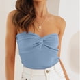 thumbnail image 4 of (2 pack) SUNBS Tube Tops for Women Y2K Summer Twist Knot Knit Strapless Sleeveless Sweater, 4 of 8