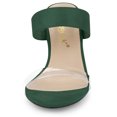 thumbnail image 2 of BLISSFUL STEP Women's Clear Strap High Heels Slides Sandals, 2 of 6