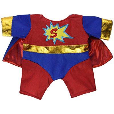 superbear outfit fits most 14 - 18 build-a-bear, vermont teddy bears, and make your own stuffed animals