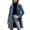 #1_Dark Blue, variant on Women's Y2K Oversized Trench Coat - Single Breasted Lapel Long Sleeve Winter Overcoat, Casual Button-Down Blazer Jacket with Pockets for Fall & Winter