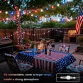 thumbnail image 3 of SUMMIT Connectable Red White and Blue Lights Indoor Outdoor, 100 LED 33ft 4th of July Decorations Light Plug in, 8 Modes Globe String Lights with Remote for Independence Day Party Patriotic Decor, 3 of 17