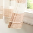 thumbnail image 4 of TOWN & COUNTRY BASICS Pax Semi-Sheer Stripe, Light Filtering Indoor Curtains 2-Pack Rust/Linen, 50"x84", 4 of 10