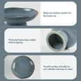 thumbnail image 3 of Extra Wide 6.1" Ceramic Raised Cat Food Bowl, Shallow Elevated Pet Feeder for Food Feeding, 3 of 8