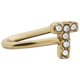 thumbnail image 1 of Fiudx Ofertas Flash Del Día 1 Arete De Moda Personalizados Con Diamantes, 26 Clips Para Las orejas Del Alfabeto Inglés, 1 of 2