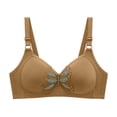 thumbnail image 2 of Gymayou Wire-Free Full Coverage Bra for Middle-Aged Elderly Women Adjustable Shoulder Straps Gentle Support Anti-Sagging Comfort Everyday Underwear Beige L, 2 of 8
