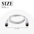 thumbnail image 6 of MIDI Extension Cable to Male 5 Pin 1.5/4.95FT High Quality 5 Pin Male to 5 Pin Male MIDI Extension Cable, 6 of 9