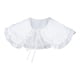thumbnail image 1 of Camisas con cuello casual y flores decorativas, ropa con gargantilla, blusa desmontable con volantes blanco, 1 of 7
