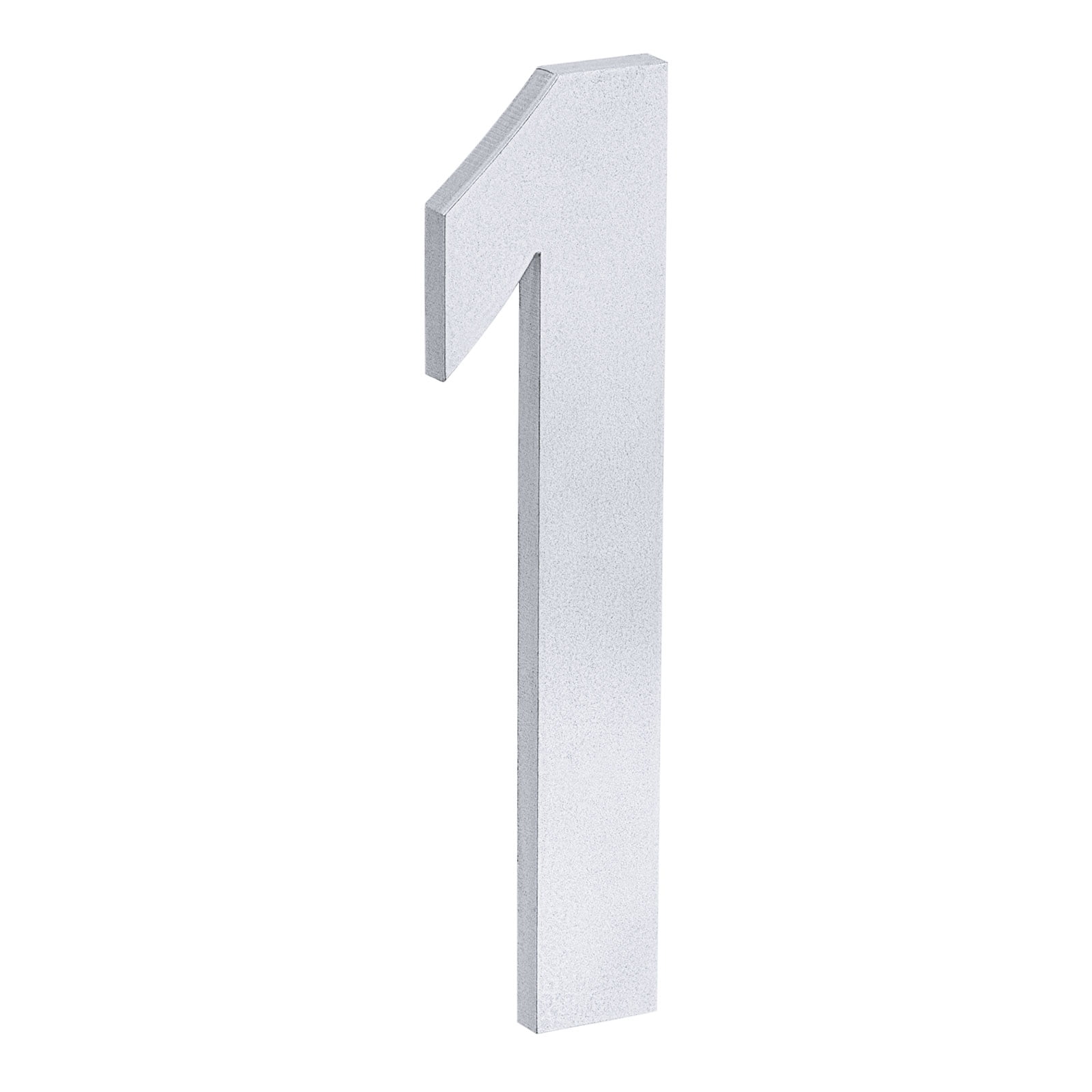 Uxcell 4.72 Inch Acrylic 3D Self-Adhesive House Number, Silver Number 1
