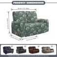 thumbnail image 6 of TSOVTHRID Dandelion Floral Print Recliner Loveseat Cover,Stretch Reclining Sofa Covers with Pockets, Loveseat Recliner Slipcovers Furniture Protector for Pets, 6 of 7