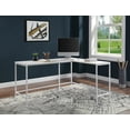 thumbnail image 2 of OSP Home Furnishings Contempo L-shaped Desk in White Oak Finish, 2 of 10