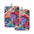 thumbnail image 7 of Yayeee Pot Holders Kitchen Heat Resistant with Pockets 7"x9.8" Cotton Oven Cooking Hot Pads, Serene Floral Pattern, 7 of 7