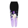 thumbnail image 4 of Women's Casual Pants Women'S Bottom Sweatpants Joggers Pants Workout High Waisted Yoga Pants With Pockets,Purple Women's Casual Pants S, 4 of 5
