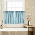 thumbnail image 2 of Tier Curtains, Waffle Weave Textured Short Curtain for BathroomWindow Covering Kitchen Cafe Curtains Set of 2, 2 of 9