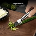 thumbnail image 3 of Scallion Slicer Multi-function Onion Shredders Vegetable Tools Manual Manual Kitchen Gadget Household Cooking Accessory, 3 of 9