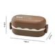 thumbnail image 3 of Fiudx Caja Bento, Diseño a Prueba de Fugas, Material de Acero Inoxidable, Apta para Microondas y Lavavajillas, Apilable En Dos Capas, Ideal para El Trabajo, La Escuela y El Camping, Tamaño 19,5 X 9 X, 3 of 6