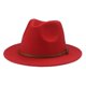 thumbnail image 1 of Sombrero de fieltro para niños de 54 cm, sombrero de copa de ala ancha similar a la lana para primavera y otoño, sombrero de ala plana de jazz S, accesorios para el cabello para niños, sombrero para, 1 of 6