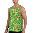 thumbnail image 2 of Xecao St Patrick's Day6 Men's Tank Top Workout Quick Dry Sleeveless Gym Jogging Muscle Shirts Summer Swim Beach Tops, 2 of 9