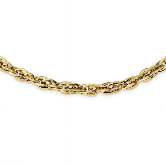 Primal Gold 14 Karat Yellow Gold Polished Fancy Link Necklace